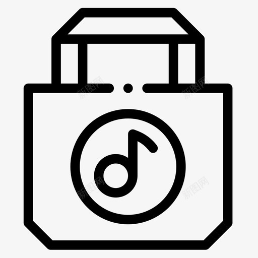 商业和购物音乐商店26线性图标svg_新图网 https://ixintu.com 商业 商店 线性 购物 音乐