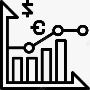 条形图众筹34线性图标图标