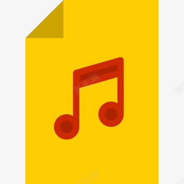 音乐文件多媒体37平面图标图标