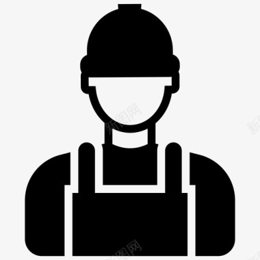 男员工头像承包商员工图标图标