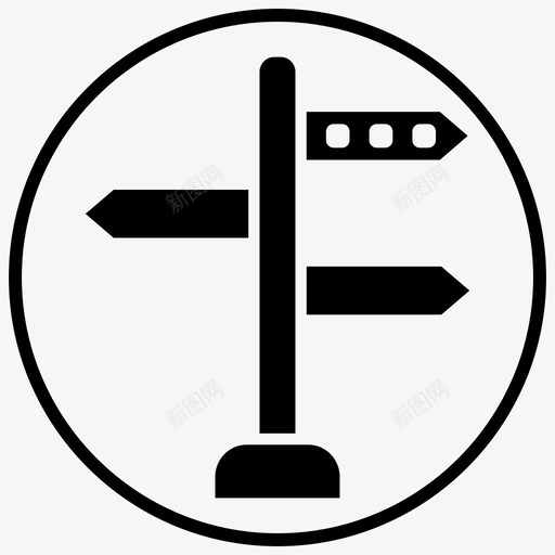方向方向指引路标图标svg_新图网 https://ixintu.com 方向 方向指引 物流1路轮盘 路标 道路方向