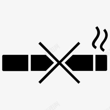 戒烟禁烟烟草字形标集图标图标
