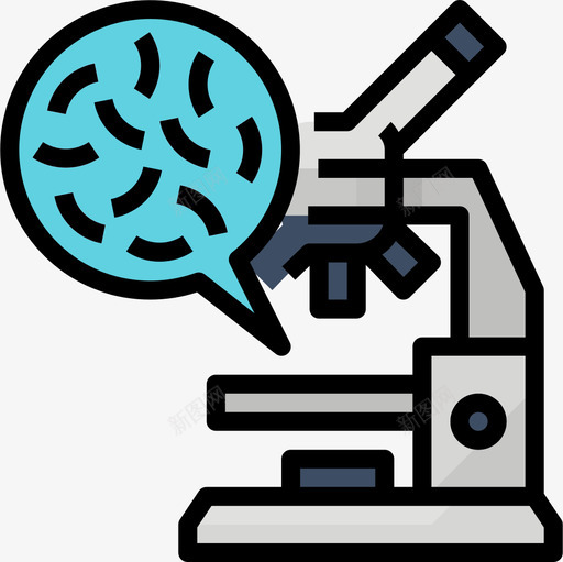 细菌科学107线状颜色图标svg_新图网 https://ixintu.com 科学107 线状颜色 细菌