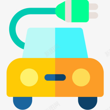 电动汽车可持续能源2平板图标图标