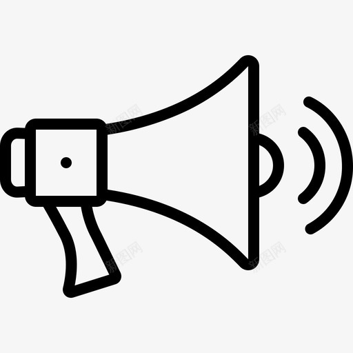 带声波的扩音器扩音器噪音图标svg_新图网 https://ixintu.com 噪音 声波 扩音器 扬声器
