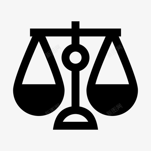 法庭等级平衡等级法官图标svg_新图网 https://ixintu.com 司法 平衡 法官 法庭 法律 等级