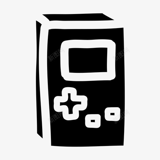 游戏机涂鸦手绘图标svg_新图网 https://ixintu.com 实心 手绘 涂鸦 游戏机 玩具 电子游戏