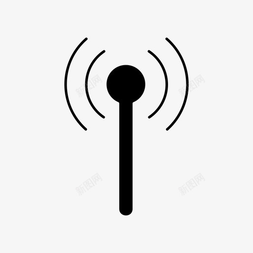 wifi信号计算机连接图标svg_新图网 https://ixintu.com wifi信号 互联网 技术 无线 计算机 连接