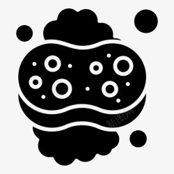 无皂清洁海绵清洁洗碗图标高清图片