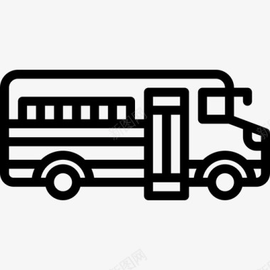 公车学校八月交通2号线图标图标