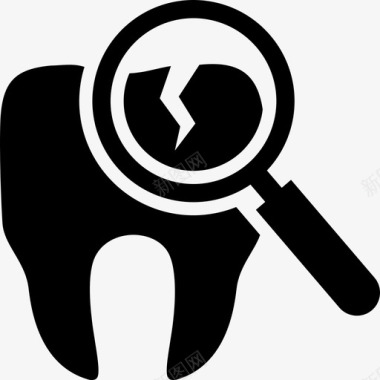 牙科检查护理牙医图标图标