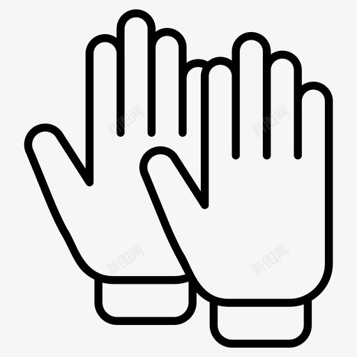 手套清洁手套手戴图标svg_新图网 https://ixintu.com 图标 手套 手戴 手罩 橡胶 清洁