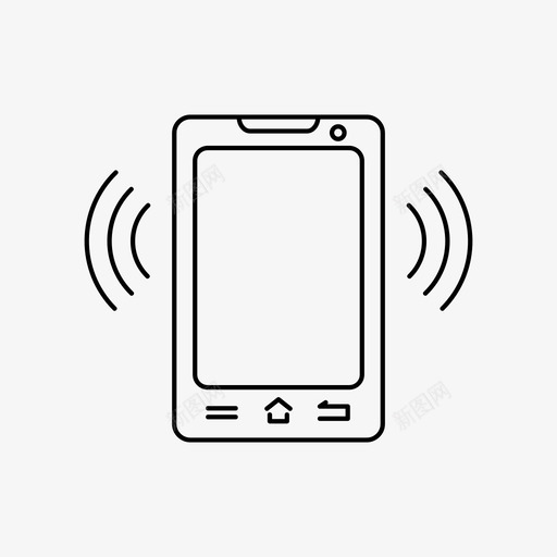 智能手机手机通讯图标svg_新图网 https://ixintu.com iphone 手机 智能 触摸屏 通讯