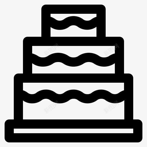 生日蛋糕食物甜食图标svg_新图网 https://ixintu.com 甜食 生日蛋糕 食物