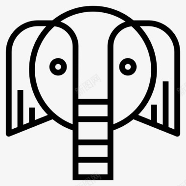 大象动物园14直系图标图标