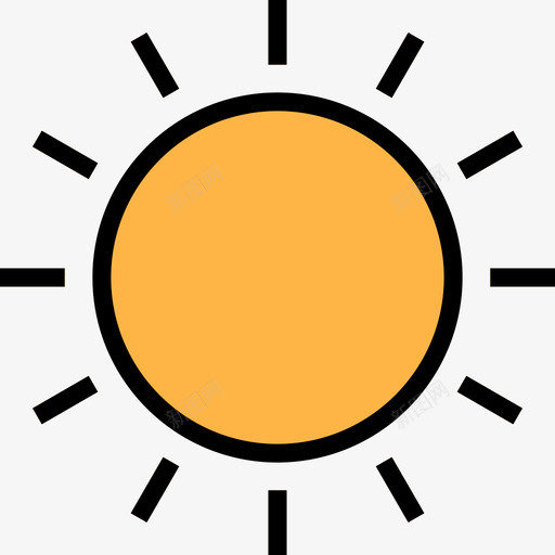 太阳摄影36线性颜色图标svg_新图网 https://ixintu.com 太阳 摄影 线性 颜色