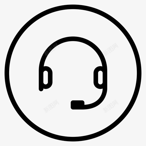 耳机通讯录界面图标svg_新图网 https://ixintu.com 用户界面 界面 耳机 通讯录