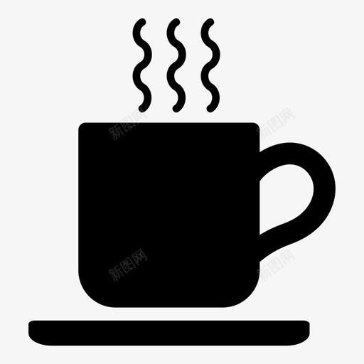 咖啡黑咖啡饮料图标svg_新图网 https://ixintu.com 咖啡 家庭 热饮 聚会 饮料