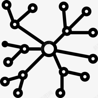 网络通信连接3线性图标图标