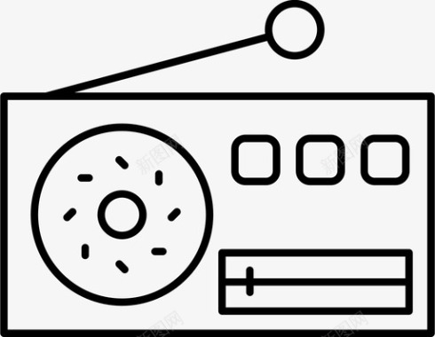 收音机音乐信号图标图标