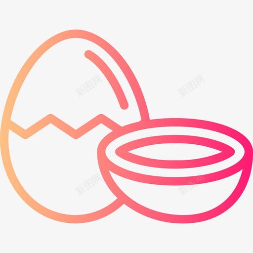 煮鸡蛋食品饮料4梯度图标svg_新图网 https://ixintu.com 梯度 煮鸡蛋 食品饮料4