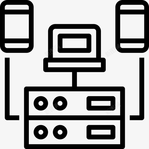 计算机大数据30线性图标svg_新图网 https://ixintu.com 大数 数据 线性 计算机