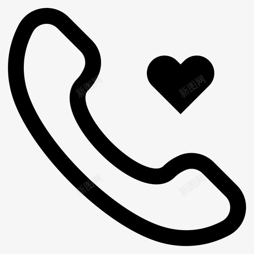 最爱的电话电话格拉达克图标svg_新图网 https://ixintu.com 最爱 格拉 爱的 电话 达克