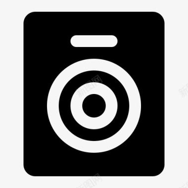 扬声器音频电影图标图标