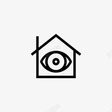 看房子眼睛家图标图标