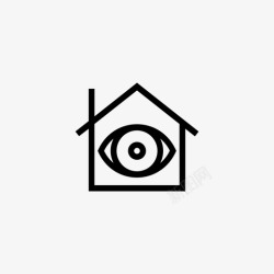 看房子看房子眼睛家图标高清图片