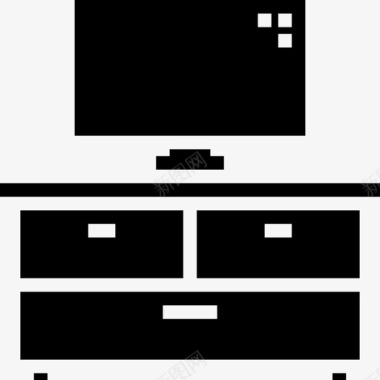 电视桌家用家具10填充物图标图标