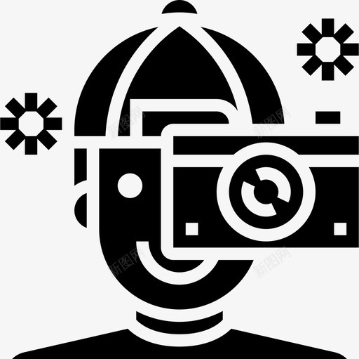 摄影师相机和配件5字形图标svg_新图网 https://ixintu.com 字形 摄影师 相机 配件