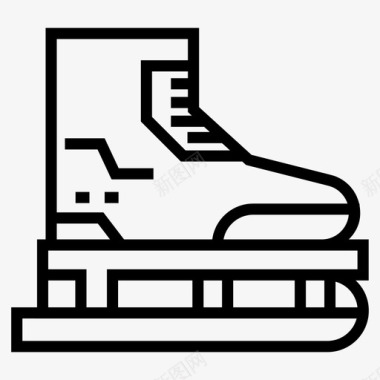 溜冰鞋直列溜冰鞋溜冰靴图标图标