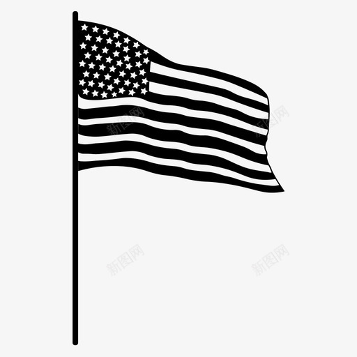 美国国旗独立爱国图标svg_新图网 https://ixintu.com 爱国 独立 美国 美国国旗