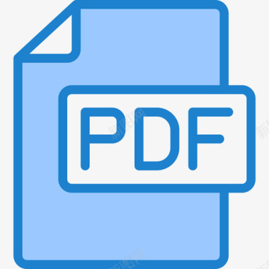 Pdf文件13蓝色图标图标