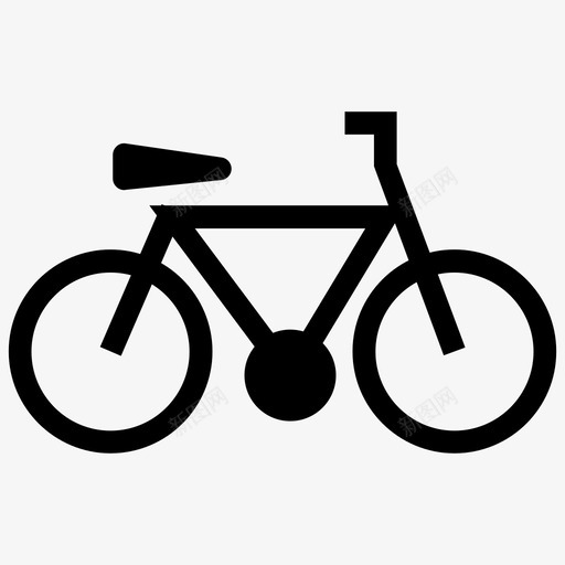 自行车交通工具汽车运输图标svg_新图网 https://ixintu.com 交通工具 汽车运输 自行车