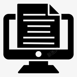 在线调查和评估在线测试计算机在线学习图标高清图片