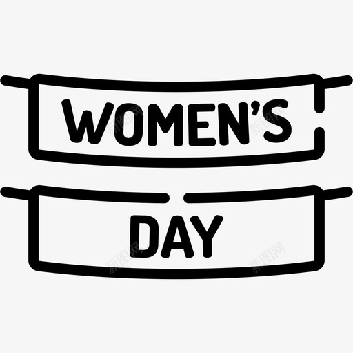 GarlandsWomensDay4线性图标svg_新图网 https://ixintu.com Day Garlands Womens 线性