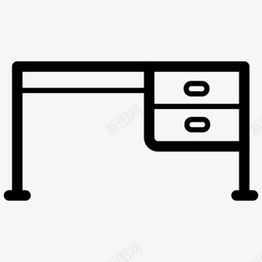 书桌家具室内图标图标