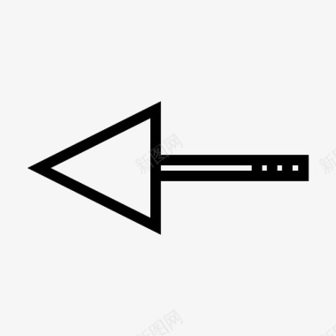左箭头后退退出图标图标
