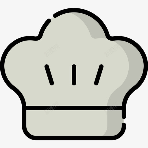 厨师帽面包房97线性颜色图标svg_新图网 https://ixintu.com 厨师帽 线性颜色 面包房97