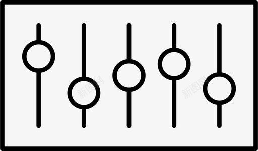 均衡器音频节拍图标图标
