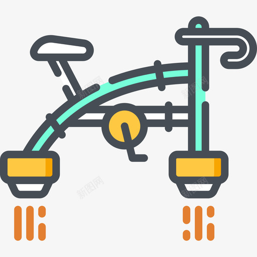 Bycicle未来世界4双色图标svg_新图网 https://ixintu.com Bycicle 双色 未来世界