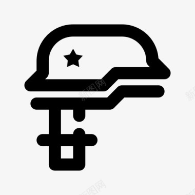 头盔美国军队图标图标