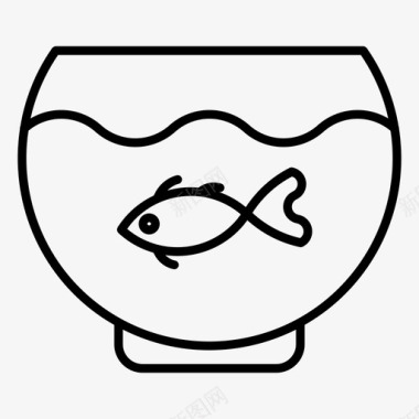 鱼缸动物水族馆图标图标