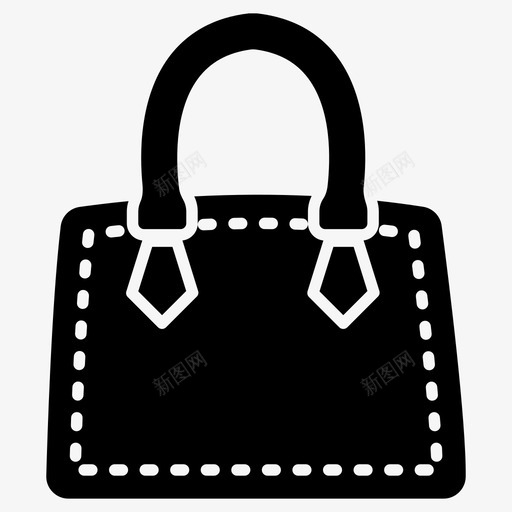 女士包手袋手提包图标svg_新图网 https://ixintu.com 女士包 手提包 手袋 背包套装 钱包字形矢量图标