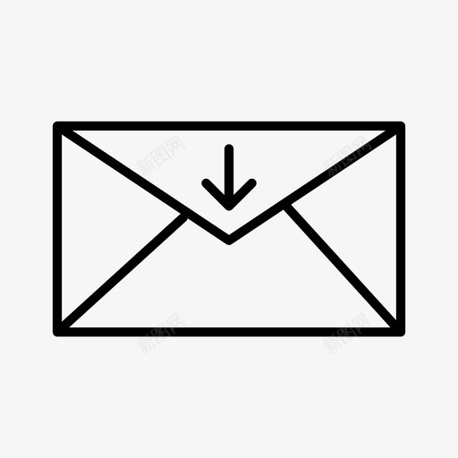 附件电子邮件图标svg_新图网 https://ixintu.com 下载 电子邮件 网络 附件