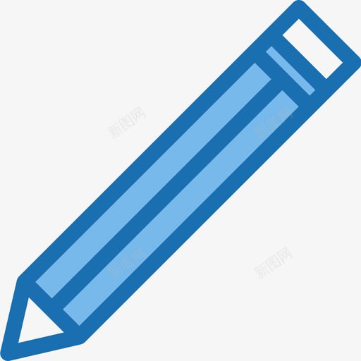 钢笔教育和学习9蓝色图标svg_新图网 https://ixintu.com 教育和学习9 蓝色 钢笔