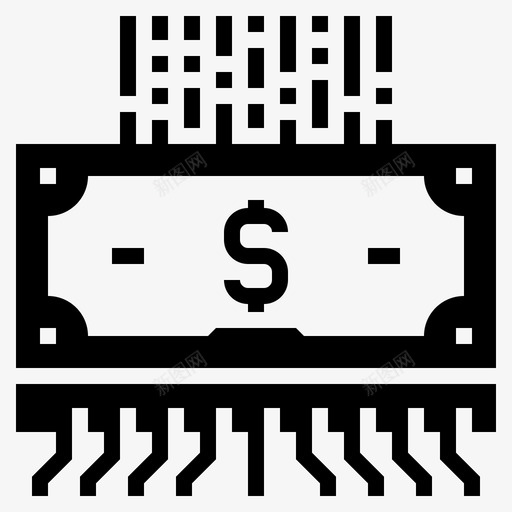 金融科技数字金融图标svg_新图网 https://ixintu.com 字形 数字 科技 货币 金融