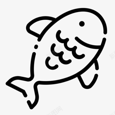 鱼动物海滩图标图标